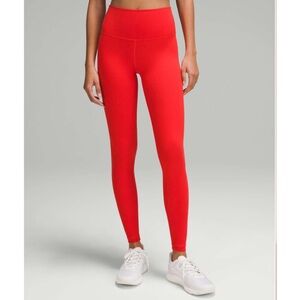 Lululemon Wunder Train High Rise Tight Legging Hot Heat Size 14 NWT
